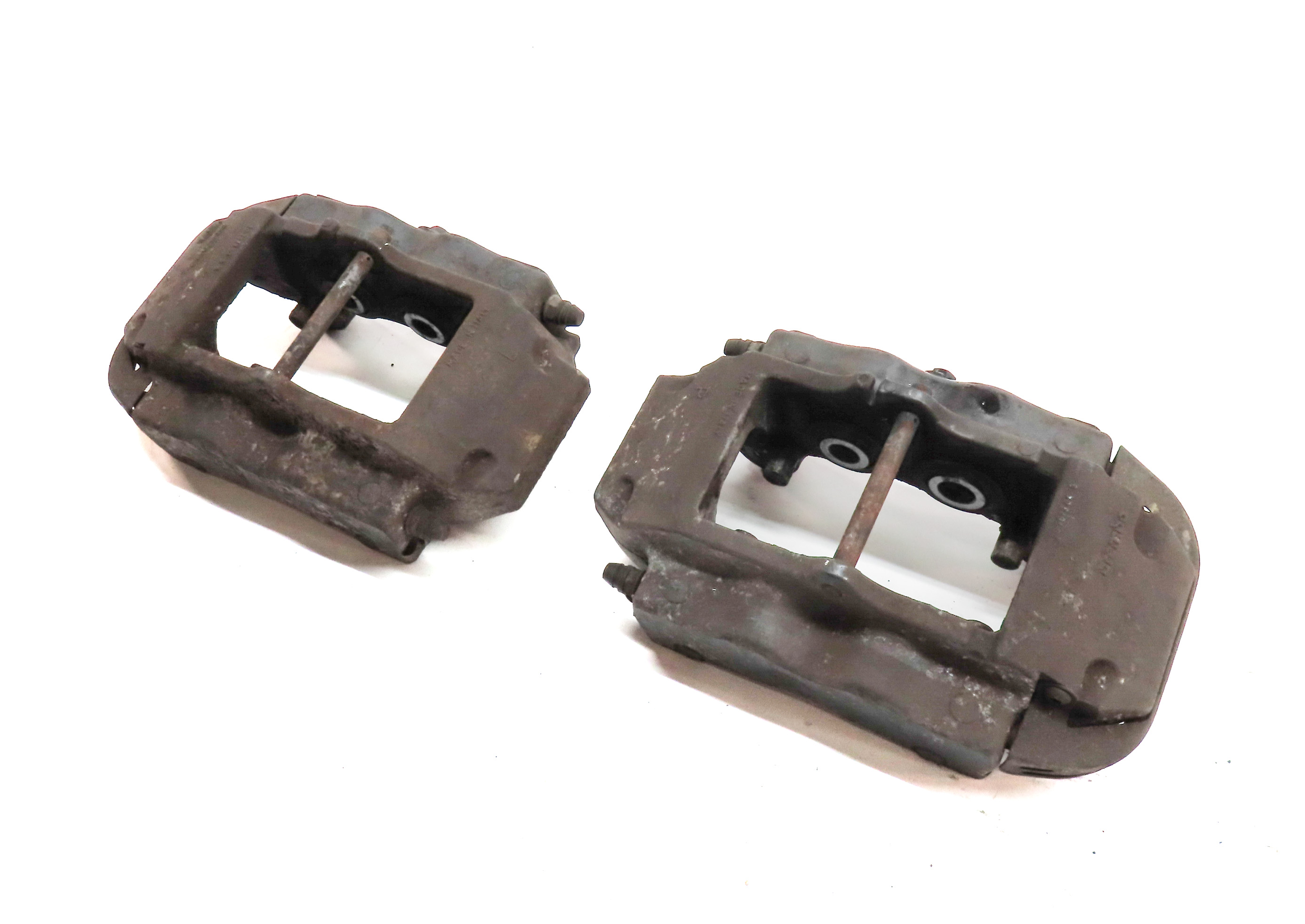 04-15 VW TOUAREG AUDI Q7 4L REAR LEFT & RIGHT ABS DISC BRAKE CALIPER SET2 BREMBO — exact item pictured